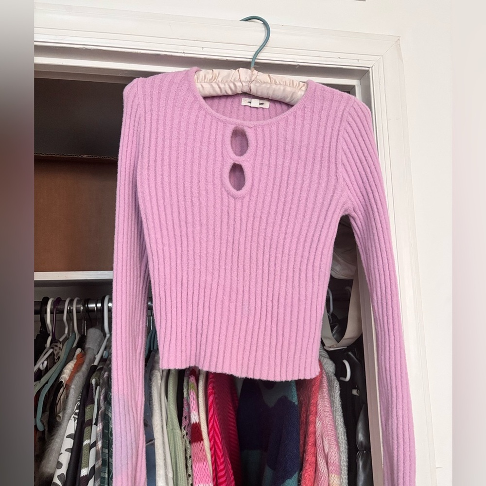 Cozy pink sweater